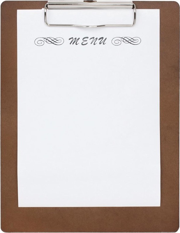  Olympia Wooden Menu Presentation Clipboard A4 