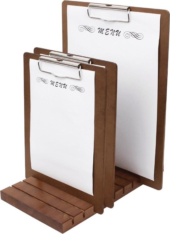  Olympia Wooden Menu Presentation Clipboard A5 