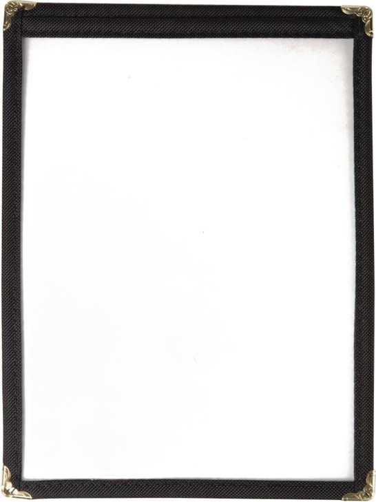  Olympia American Style Menu Cover Black A5 