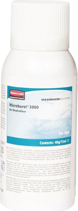  Rubbermaid Microburst 3000 Air Freshener Refills Ice Age 75ml (Pack of 12) 