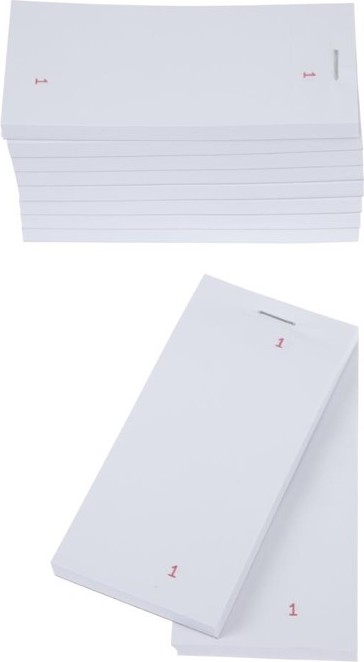  Fiesta Restaurant and Kitchen Check Pad Single Leaf (Pack of 50) 