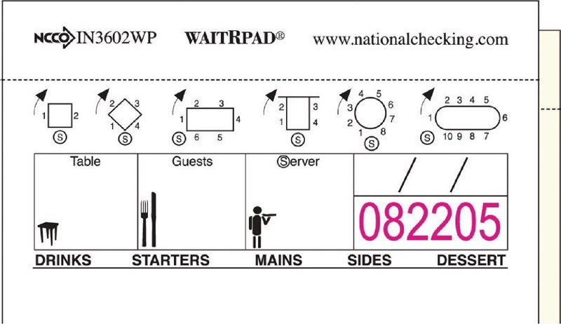  WaitRpad WaitRpads Waiting Pads Duplicate Carbonless (Pack of 10) 