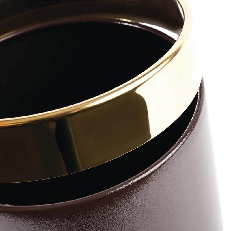  Bolero Waste Paper Bin with Gold Rim 