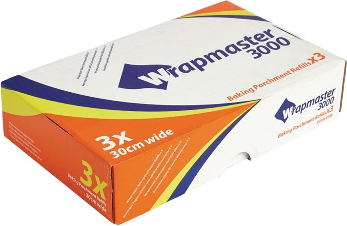  Wrapmaster Baking Parchment 300mm x 50m (Pack of 3) 