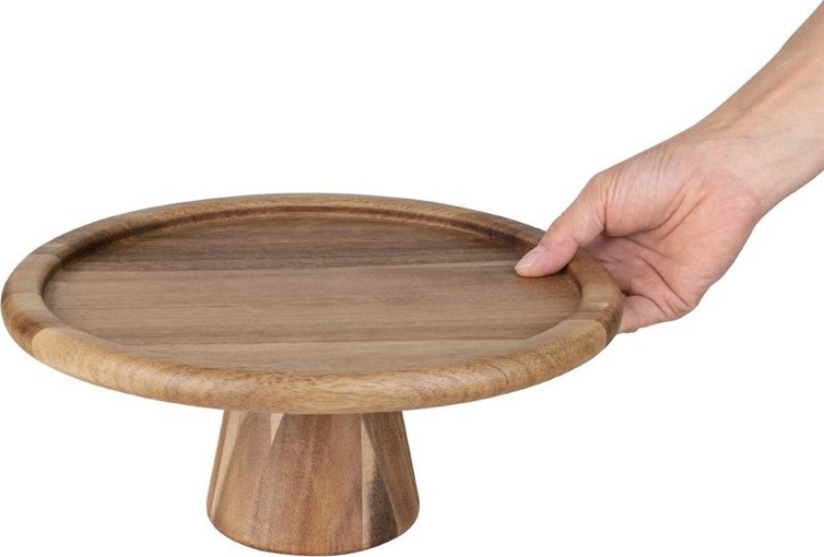  Olympia Acacia Cake Stand 305(&Oslash;) x 127(H)mm 