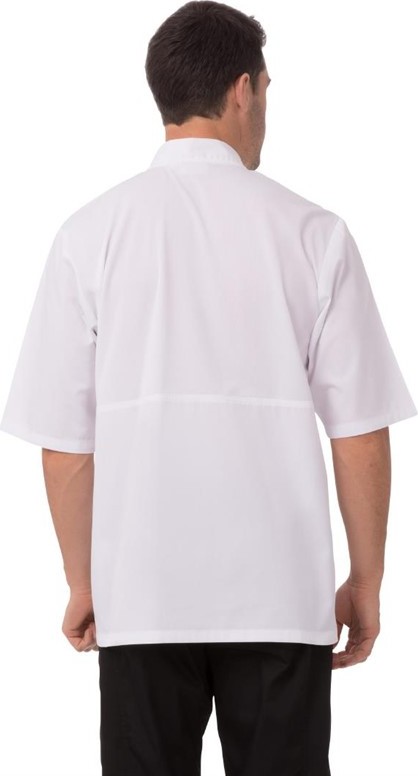  Chef Works Montreal Cool Vent Unisex Short Sleeve Chefs Jacket White 