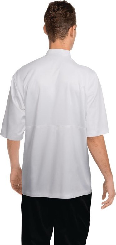  Chef Works Montreal Cool Vent Unisex Short Sleeve Chefs Jacket White 