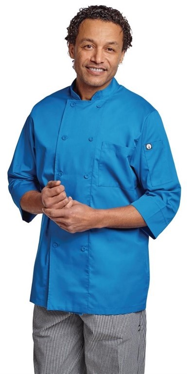  Chef Works Unisex Chefs Jacket Blue 