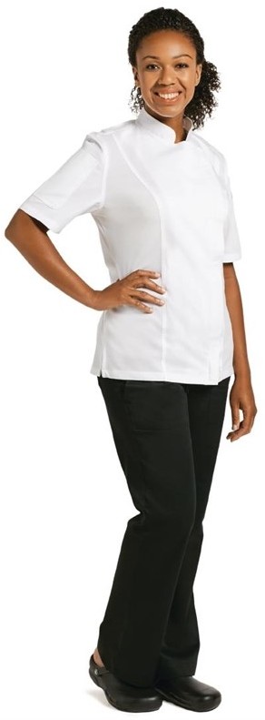  Chef Works Springfield Zipper Mens Chefs Jacket White 