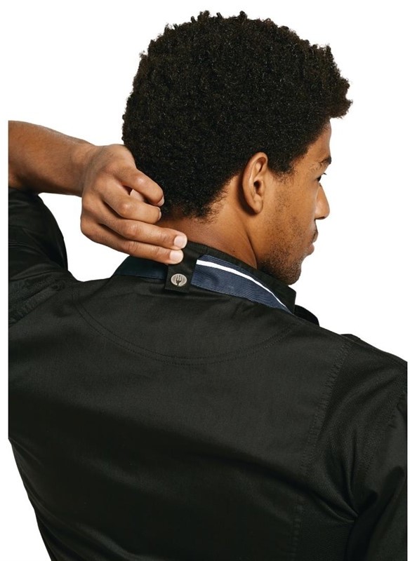  Chef Works Springfield Zipper Mens Chefs Jacket Black 