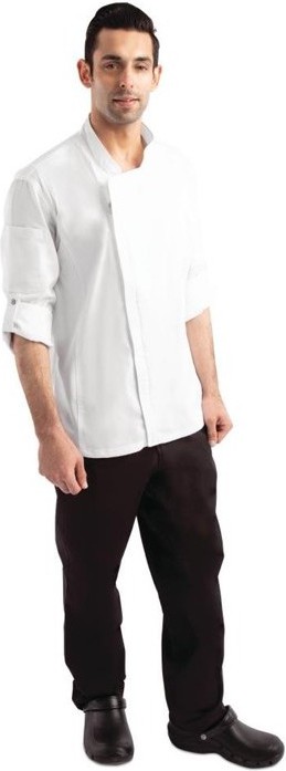  Chef Works Unisex Hartford Lightweight Chef Jacket White 