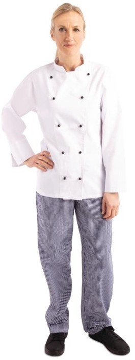  Whites Chicago Unisex Chefs Jacket Long Sleeve 