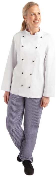  Whites Chicago Unisex Chefs Jacket Long Sleeve 