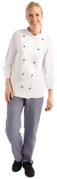 Whites Chicago Unisex Chefs Jacket Long Sleeve 