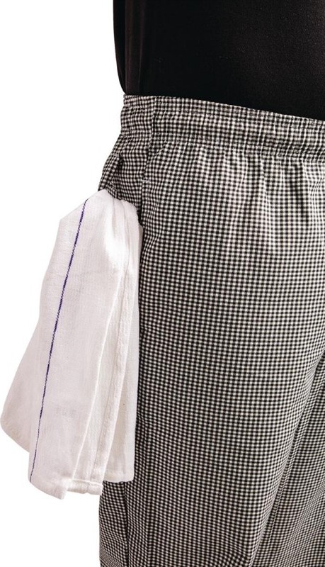 Whites Easyfit Trousers Teflon Black Check 