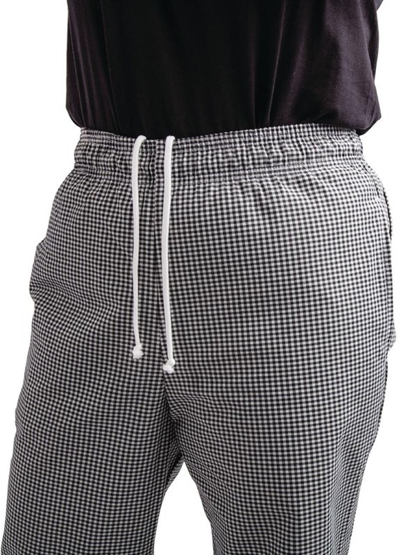  Whites Easyfit Trousers Teflon Black Check 