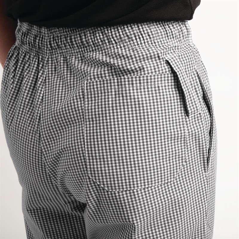  Whites Easyfit Trousers Teflon Black Check 