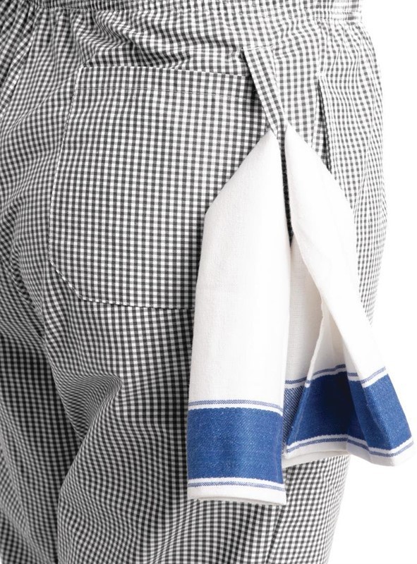  Whites Easyfit Trousers Teflon Black Check 