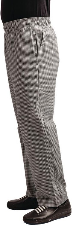  Whites Easyfit Trousers Teflon Black Check 
