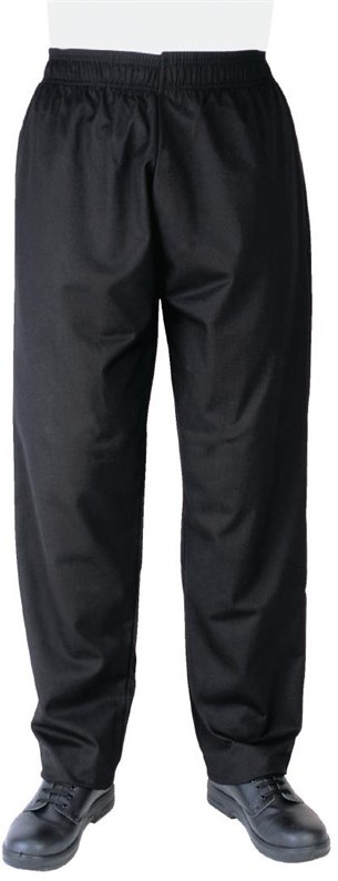  Whites Vegas Chef Trousers Polycotton Black - 