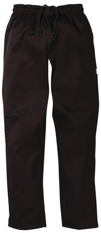  Whites Vegas Chef Trousers Polycotton Black - 