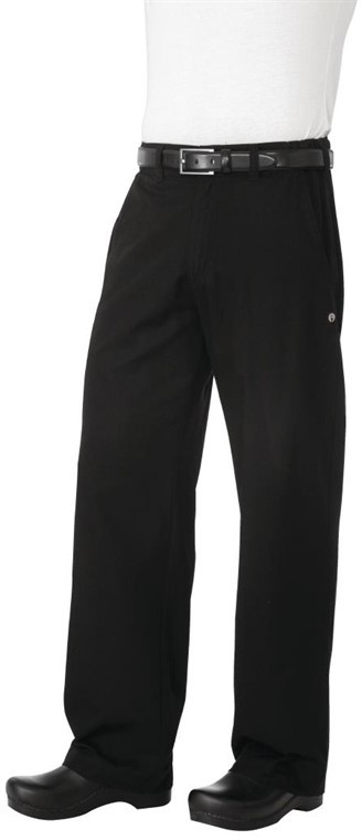  Chef Works Unisex Professional Series Chefs Trousers Black Herringbone 
