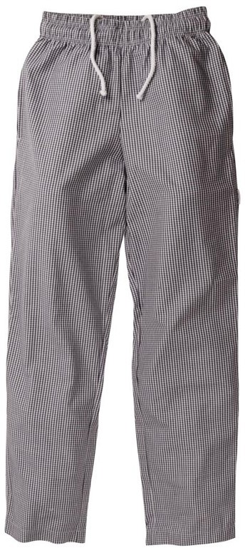  Whites Unisex Vegas Chefs Trousers Black and White Check 