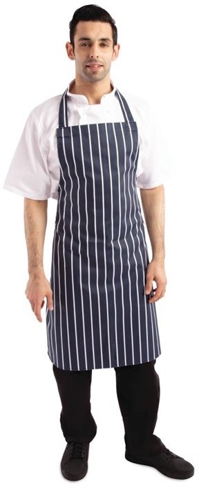  Whites Butchers Apron Stripe Blue 