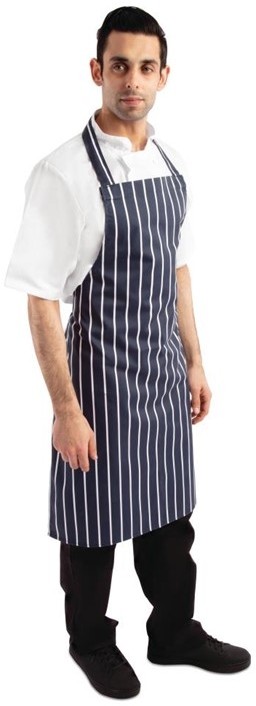  Whites Butchers Apron Stripe Blue 