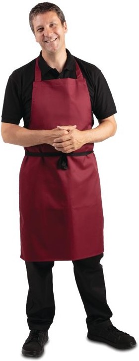 Whites Bib Apron Burgundy 