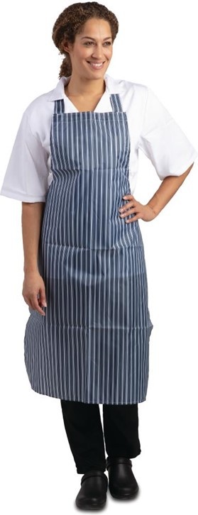  Whites Waterproof Bib Apron Blue and White 
