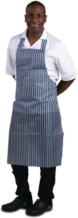  Whites Waterproof Bib Apron Blue and White 