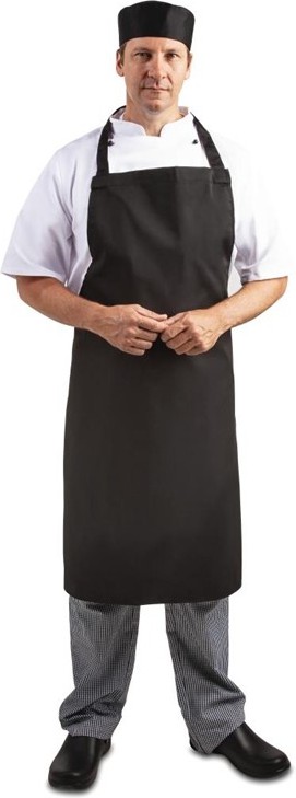  Whites Bib Apron  Polycotton Black 