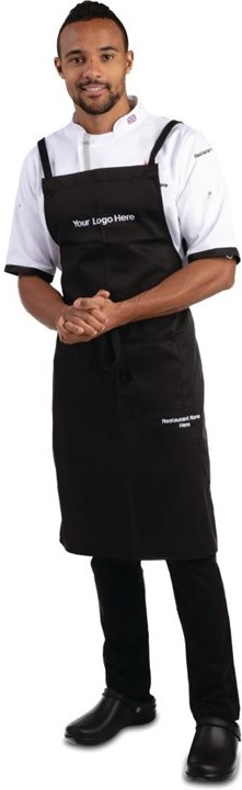  Whites Bib Apron  Polycotton Black 