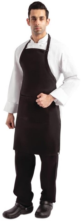  Chef Works Bib Apron Black 