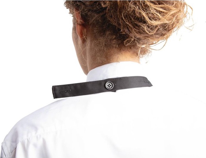  Whites V Neck Service Apron Black 