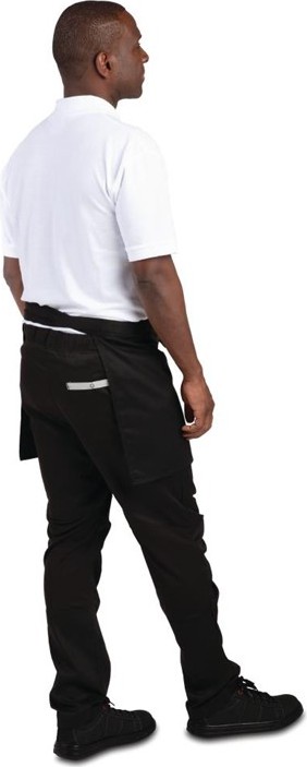  Whites Short Bistro Apron Black 