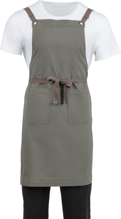  Southside Cotton Canvas Bib Apron Khaki 