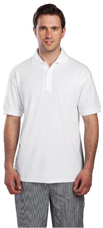  Gastronoble Unisex Polo Shirt White 