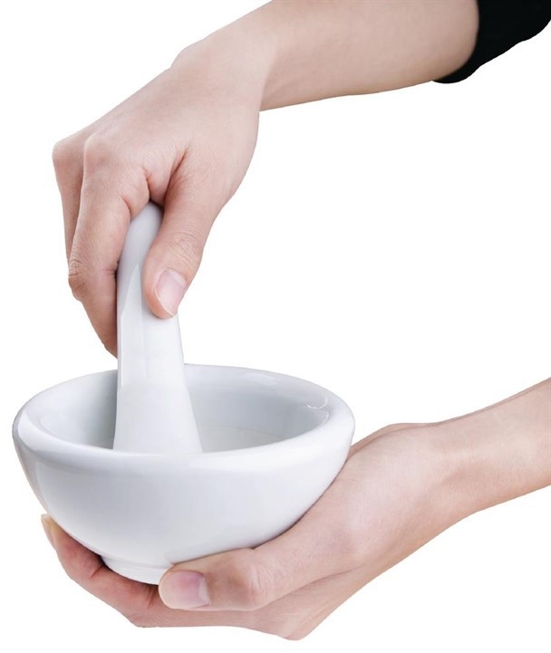  Vogue Porcelain Pestle and Mortar 