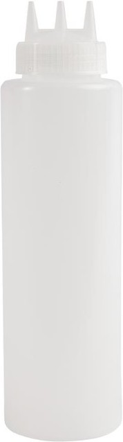  Vogue Clear 3 Nozzle Squeeze Bottle 36oz 