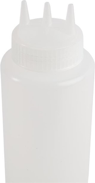 Vogue Clear 3 Nozzle Squeeze Bottle 36oz 