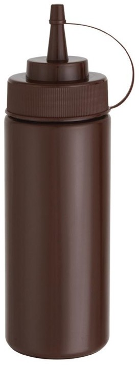  Vogue Brown Squeeze Sauce Bottle 12oz 