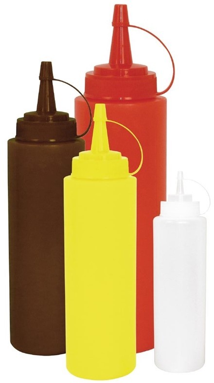  Vogue Clear Squeeze Sauce Bottle 8oz 