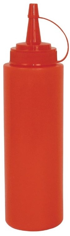  Vogue Red Squeeze Sauce Bottle 35oz 