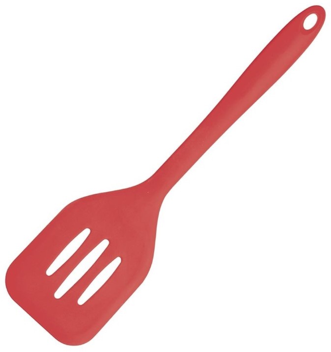  Vogue Silicone Flexible Slotted Turner Red 31cm 