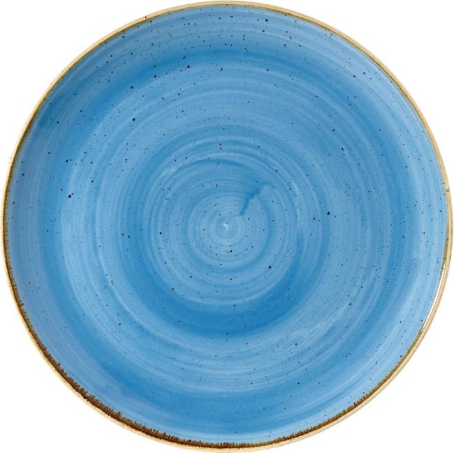  Churchill Stonecast Round Coupe Plate Cornflower Blue 260mm (Pack of 12) 