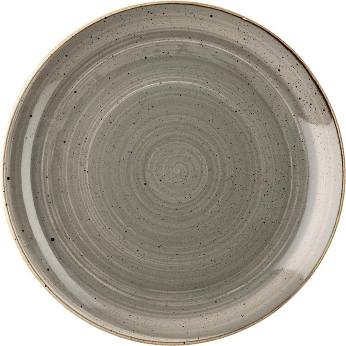  Churchill Stonecast Round Coupe Plate Peppercorn Grey 260mm (Pack of 12) 