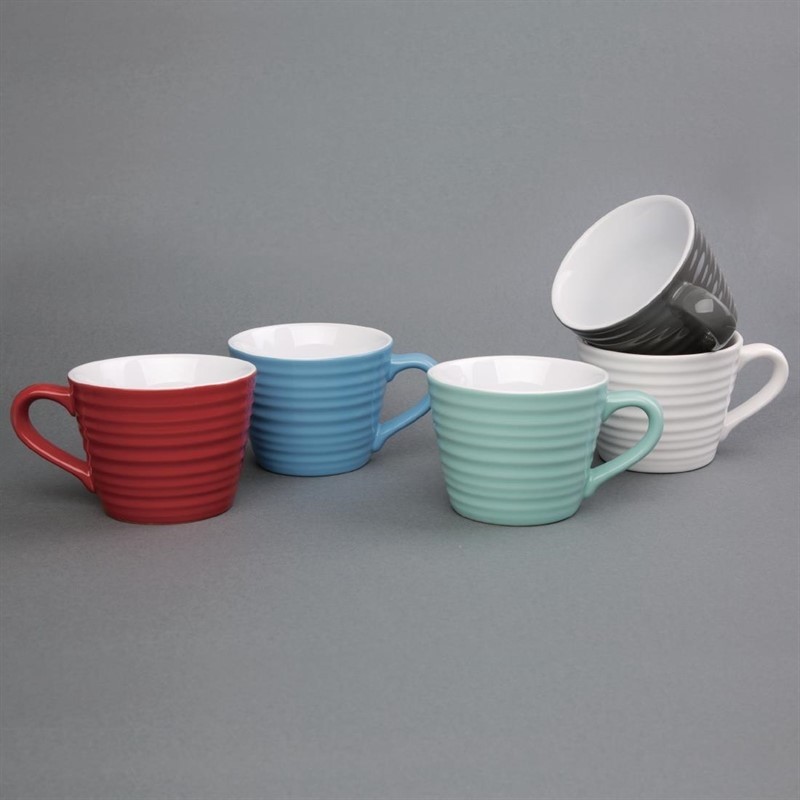  Olympia Caf&eacute; Aroma Mugs Red 230ml (Pack of 6) 