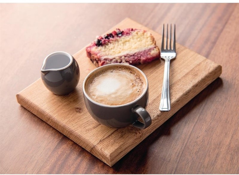  Olympia Cafe Cappuccino Cups Charcoal 340ml (Pack of 12) 
